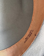 Load image into Gallery viewer, Original 1940's Joseph Horne Co Pale Blue Felt Hat with Grosgrain Bow Trim