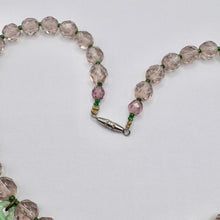 Load image into Gallery viewer, Gorgeous Original 1940's Purple and Green Glass Necklace with Grape Droplets