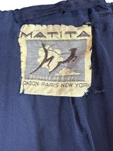 Load image into Gallery viewer, Original 1930's Dark Blue Single Breasted Wool Sports Jacket by Matita - Bust 36 *