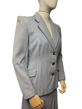 Load image into Gallery viewer, Original 1940's CC41 Pale Blue Grey Utility Wool Suit - Bust 36 38 - As Is