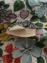 Load image into Gallery viewer, Original 1940's Bright Floral Cotton Hostess Dress in Red, Blue, Pink, Green and White - Housecoat - Bust 38 40 *