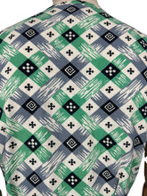 Load image into Gallery viewer, Original 1930's 1940's Green, Grey, White and Black Check Dress - Bust 36