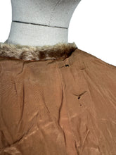 Load image into Gallery viewer, Original 1940's Faux Fur Brown Teddy Bear Edge to Edge Jacket - Bust 34 36
