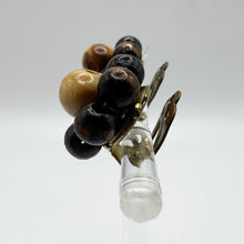 Load image into Gallery viewer, Original 1950's Mid Century Wooden Flower Cluster Clip on Earrings