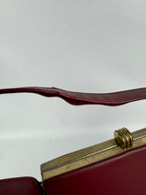 Load image into Gallery viewer, Wounded Original 1950's St Michael Red Faux Leather Box Bag