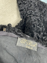 Load image into Gallery viewer, Original 1930's Black Astrakhan Hat and Scarf - Real Fur *