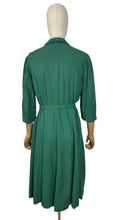 Load image into Gallery viewer, Original 1940’s Green Cotton Belted Day Dress - Bust 38 40