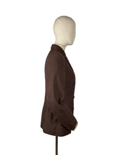 Load image into Gallery viewer, Original 1940’s CC41 Brown Double Breasted Wool Jacket - Bust 34 36 *