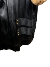 Load image into Gallery viewer, Original 1920’s Black Silk Dress with Fabulous Gold Lame Slip - Bust 32 *