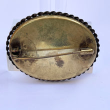 Load image into Gallery viewer, Vintage Micro Mosaic Brooch Featuring Floral Design