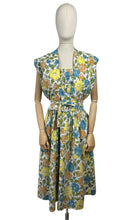 Load image into Gallery viewer, Original 1950's Floral Cotton Belted Summer Dress with Matching Bolero - Bust 34 35 36 *