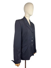 Load image into Gallery viewer, Volup Original 1940's Dark Blue Wool Jacket by Jaclane of California - Bust 40 42