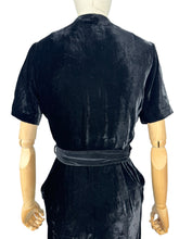 Load image into Gallery viewer, Original 1940's Black Velvet Beaded Jumpsuit by Robert Rosenfeld - Bust 34