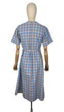 Load image into Gallery viewer, Original Early 1930's Blue, White, Red and Yellow Cotton Chore Dress - Bust 34 36