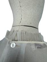 Load image into Gallery viewer, Original 1950's Sheer White Nylon Ruffle Blouse by 'The Claymar Reg'd' - Bust 37 39 *