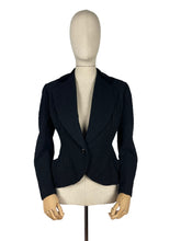 Load image into Gallery viewer, Original 1940's Crayson Model Black Fitted Jacket Covered Entirely in Soutache - Bust 36 38 *