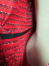 Load image into Gallery viewer, Original 1950's Red, Black and White Cotton Shirtwaist Dress - Bust 38 40 *