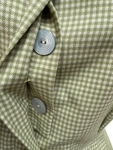 Load image into Gallery viewer, Original 1960's Eric Hill of London Green and Cream Check Wool Dress - Bust 38 *