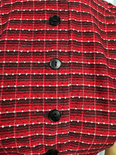 Load image into Gallery viewer, Original 1950's Red, Black and White Cotton Shirtwaist Dress - Bust 38 40 *