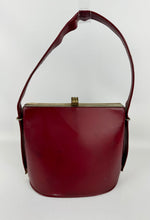 Load image into Gallery viewer, Wounded Original 1950's St Michael Red Faux Leather Box Bag
