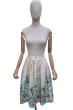 Load image into Gallery viewer, Vintage St Michael Cotton Border Print Skirt with a Cottage - Waist 26