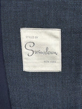 Load image into Gallery viewer, Original 1940's Black and Blue Wool Suit by Styled by Swansdown New York - Bust 34
