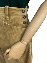 Load image into Gallery viewer, Original 1940's WW2 Women's Land Army Corduroy Breeches W27" 28 29 *