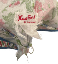 Load image into Gallery viewer, Original 1940's Hawkins of Preston Apron - Blue, Red, Green and Pink Floral - Bust 34 36