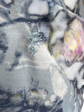 Load image into Gallery viewer, Original 1950’s Sleeveless Cotton Day Dress in Blue Painterly Floral - Bust 38 40