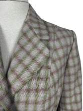 Load image into Gallery viewer, Original 1940's Green and Burgundy Check Wool Suit by Dorchester - Bust 38 40