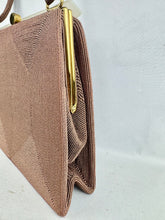 Load image into Gallery viewer, Original 1940's Corde Handbag in Soft Brown with Original Mirror