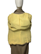 Load image into Gallery viewer, Original 1940’s American Made Lightwool Wool Check Suit in Dull Mustard and Brown - Bust 40 42