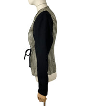 Load image into Gallery viewer, Original 1940’s Gimbel Brothers Black and White Check Jacket - Bust 36 38