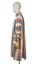 Load image into Gallery viewer, Original 1950's Wounded But Wearable Bright Floral Cotton Dressing Gown - Bust 38 40