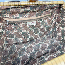 Load image into Gallery viewer, Original 1950’s Wicker Bag with Pretty Button Trim - Handmade in British Hong Kong