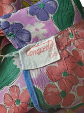 Load image into Gallery viewer, Original Volup 1940's CC41 Rayon Silk Floral Apron by Conquestor