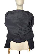 Load image into Gallery viewer, Original 1950’s Black Wool Jacket with Astrakhan Trim - Bust 34 35