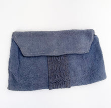 Load image into Gallery viewer, Original 1940's Home Made Clutch Bag in RAF Blue - As Is