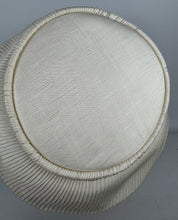Load image into Gallery viewer, Original 1950's White Pleated Summer hat by Jacoll with Bow Trim *