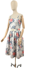 Load image into Gallery viewer, 1950's Horrockses Belted Dress and Bolero Set with Pockets - Bust 34"  Waist 25" *