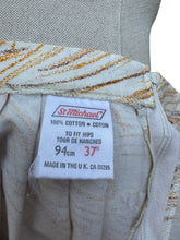 Load image into Gallery viewer, Vintage St Michael Cotton Border Print Skirt with a Cottage - Waist 26