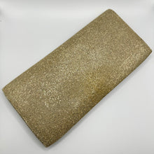 Load image into Gallery viewer, Original 1950's Soft Gold Glitter Clutch Bag - Perfect Evening Bag
