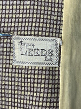 Load image into Gallery viewer, Original 1940’s American Made Lightwool Wool Check Suit in Dull Mustard and Brown - Bust 40 42