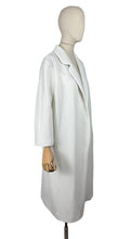 Load image into Gallery viewer, Original 1950's 1960's Dumarsel White Waffle Texture Edge to Edge Coat - Bust 40 42 44 46