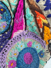 Load image into Gallery viewer, Original Early 20th Century Wool Embroidered Bag with Wooden Frame