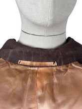 Load image into Gallery viewer, Original 1940’s CC41 Brown Double Breasted Wool Jacket - Bust 34 36 *