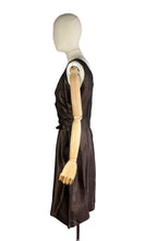 Load image into Gallery viewer, Original 1950's Brown Sleeveless Wiggle Dress by Peggy Page - Bust 36
