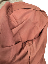 Load image into Gallery viewer, Original Late 1940's Two Tone Brown Edge to Edge Jacket with Double Button Closure by Jaunty Junior - Bust 36 37 - AS IS