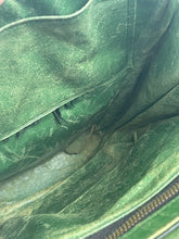 Load image into Gallery viewer, Original 1930’s Dark Green Leather Bag with Gold Tone Fixing and Double Handle