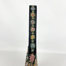 Load image into Gallery viewer, Absolutely Stunning Original 1950’s Black Handpainted Floral Beaded Evening Box Bag by Waldybag - Highly Collectible